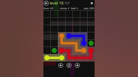 Flow 7x7 Walkthrough: Level 16 (Regular Pack)