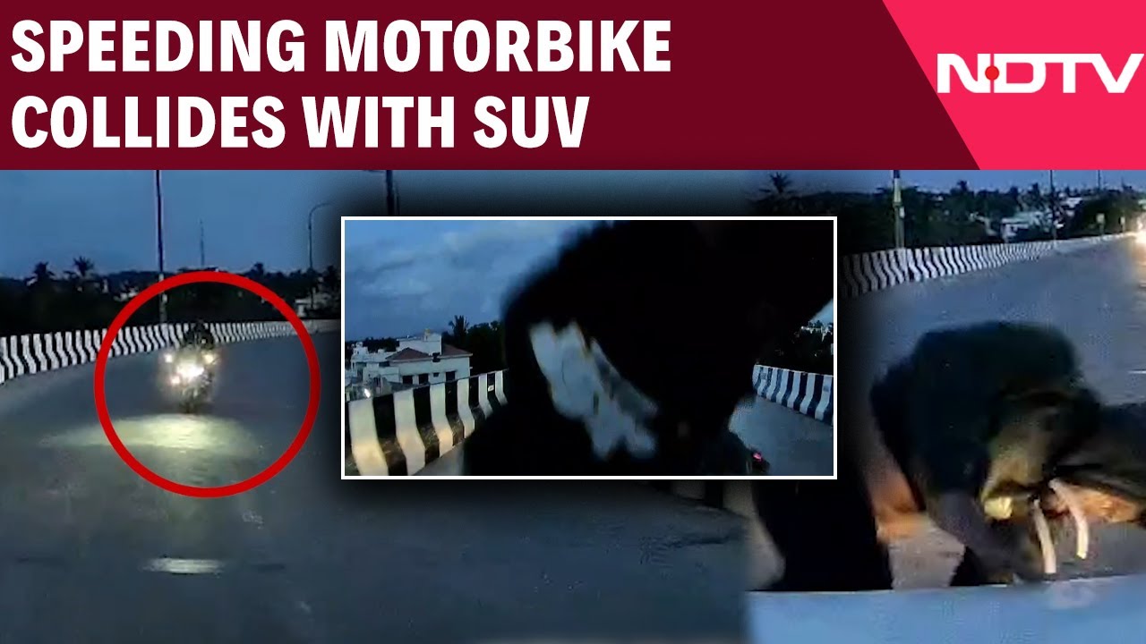 Tamil Nadu News | Head-On Horror: Speeding Motorbike Collides With SUV ...