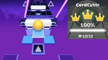 Rolling Sky Remake - CordCuttr 100%  10/10 gems 3/3 crowns ★★✰✰✰✰