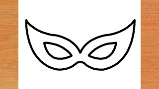 HOW TO DRAW A CARNIVAL MASK