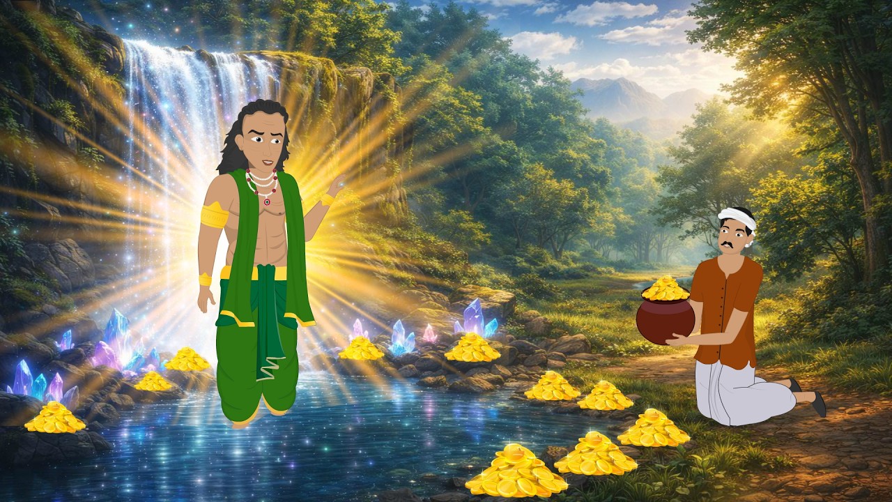 दो विचित्र वरदान | Hindi cartoon | moral story | Hindi kahani | Cartoon story