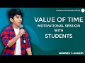 Motivational session with the students of groomers academy  value of time  muhammad hasnain