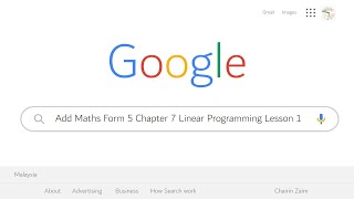 Add Maths Form 5 Chapter 7 Linear Programming Lesson 1