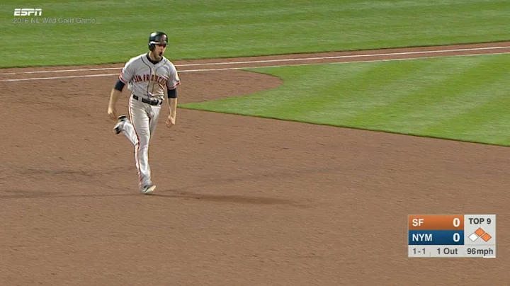 SF@NYM: Gillaspie delivers go-ahead three-run homer in 9th