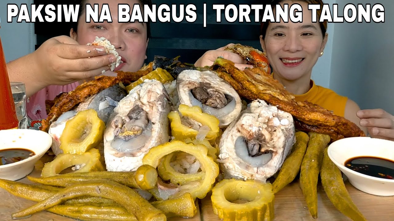 PAKSIW NA FATTY BANGUS BELLY AT TORTANG TALONG | FILIPINO FOOD BREAKFAST | MUKBANG PHILIPPINES