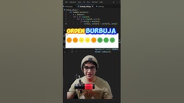 Algoritmo de ordenamiento burbuja #algoritmos #programacion #pythonprogramming