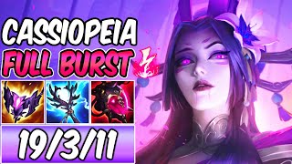 FULL AP BURST CASSIOPEIA WITH ELECTROCUTE | New Build & Runes | League of Legends