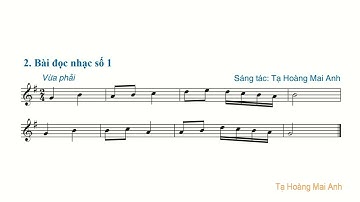 SGK 10 Âm nhạc Cánh diều - Chủ đề 1: Bài đọc nhạc số 1