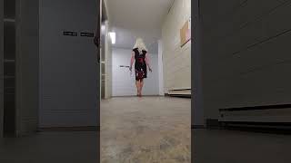 Apt. 9-Brand Black With Red & White Floral Dress With New Mule Slide Sandals - Going And Coming