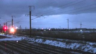 JR貨物 4093レ EF510-18 奥羽本線 東能代〜鶴形 2014 0321