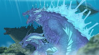 LEGENDARY TIAMATZILLA | Godzilla (2021) Fusion Titanus Tiamat : MONSTER ANIMATION