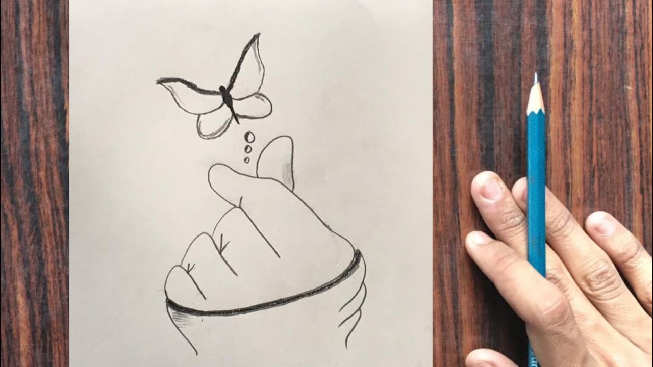Simple Hand Scene Easy Pencil Drawings Of Hands