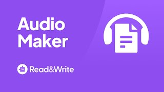 Read&Write for Google Chrome - Audio Maker Overview screenshot 3