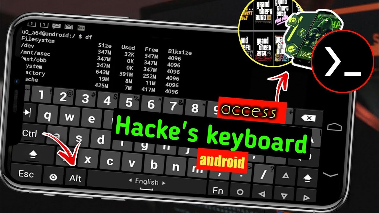 hacker's keyboard for android  use in hacker keyboard in gta vice city &  termux 