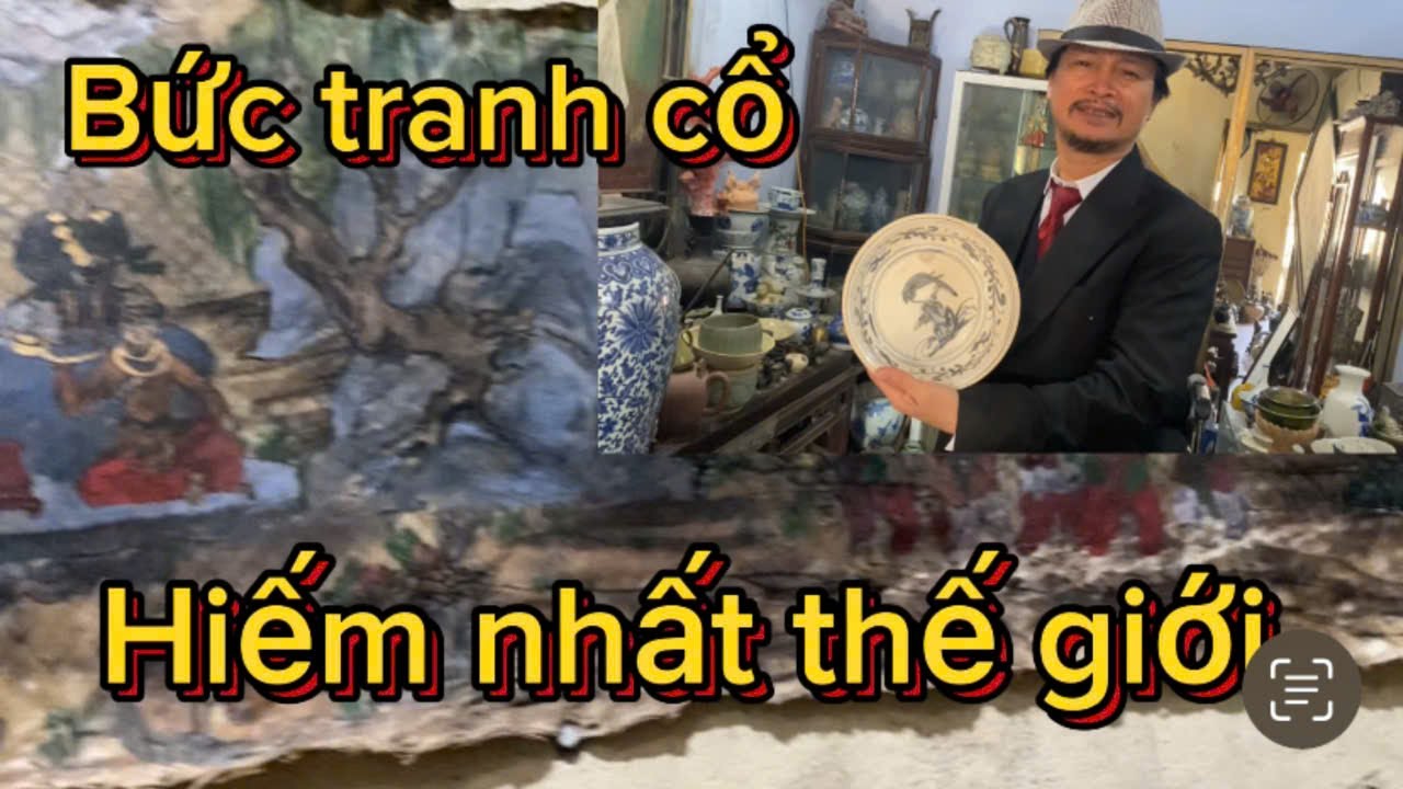 Chú Duyệt chia sẻ về cổ vật. 