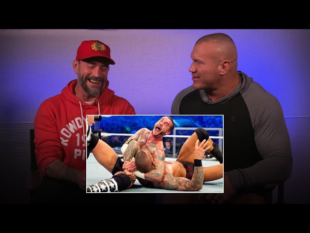 CM Punk and Randy Orton react to WrestleMania XXVII classic: WWE Playback class=