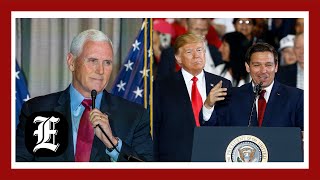 Pence takes jabs at DeSantis and Trump