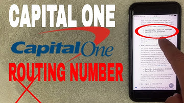 ✅  Capital One Bank ABA Routing Number - Where Is It? 🔴