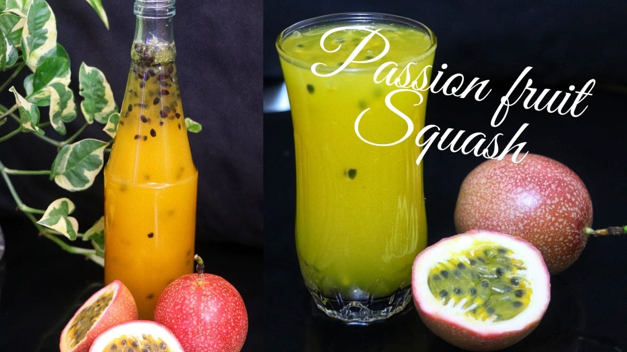 Passion Fruit Squash Homemade squash Passion fruit juice
