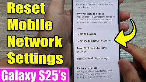 📱 How to Reset Mobile Network Settings on Galaxy S25/S25+/Ultra 🚀