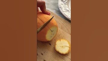 How to properly cut and serve an orange.