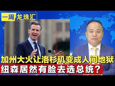 加州大火让洛杉矶变成人间地狱 纽森居然有脸去选总统？《一周龙珠汇》20250110