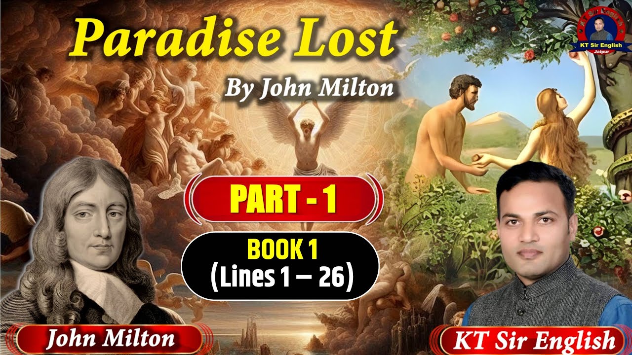 Paradise Lost- Book 1 (Lines 1-124) by John Milton | RPSC School ...