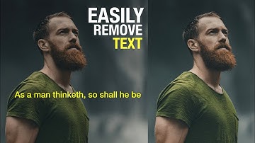 Easily Remove Text from an Image in Photoshop | Photoshop Tutorial by H GraphicsPro