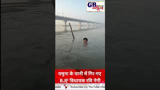 चैलेंज लेते-लेते BJP विधायक Ravi Negi गिरे यमुना में |Saurabh Bhardwaj को दिया जवाब | Delhi Politics