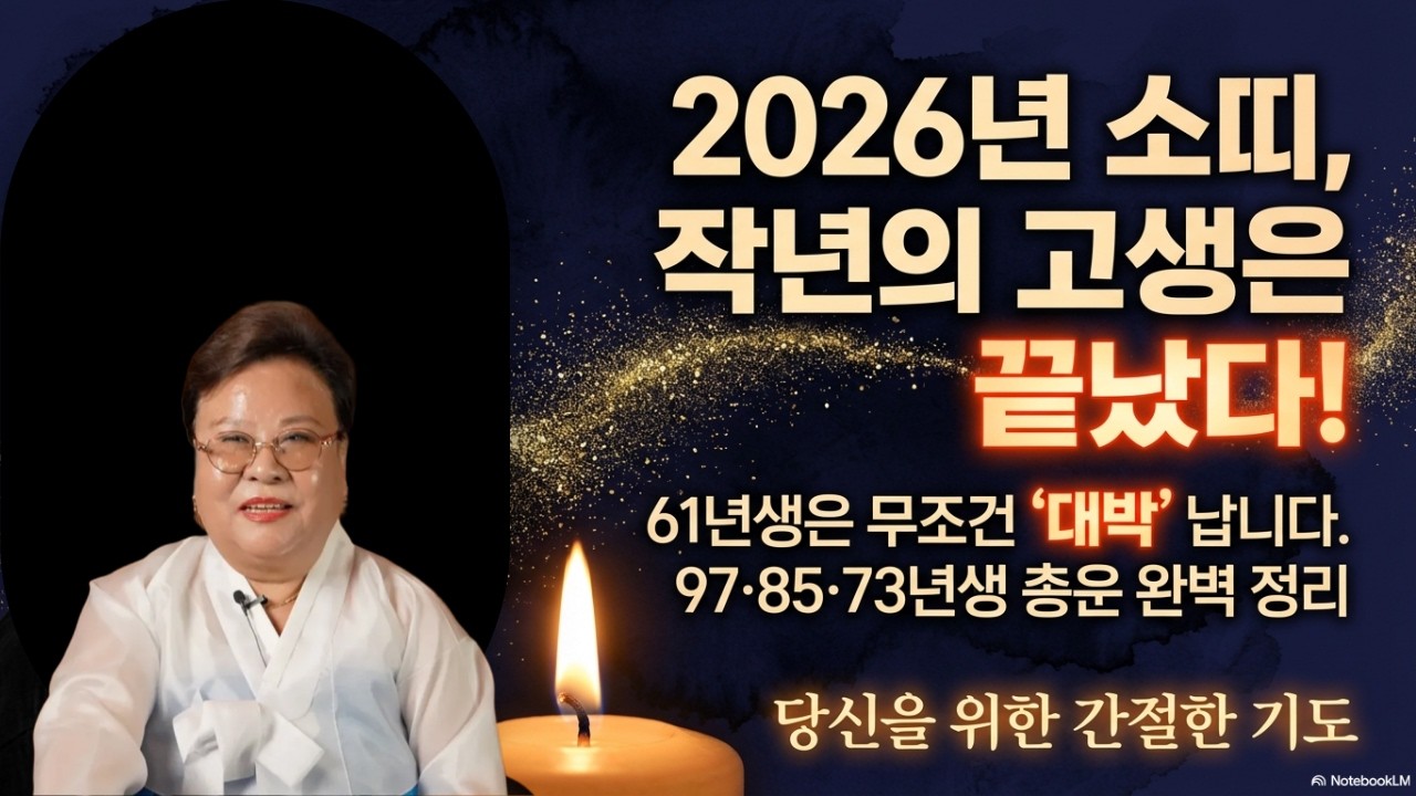 2026년 소띠, 이제는 거두실 때입니다! 베푼 공덕이 재물로 돌아오는 대박 시기