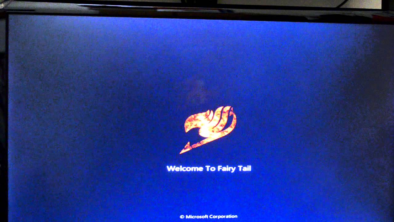 Anime Fairly Tail Windows 7 Boot Screen Logo YouTube