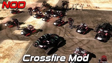 NOD | Crossfire Mod | Tiberium Wars Gameplay , 1v1 Vs Brutal Ai , 2020