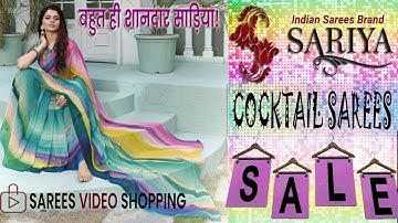 Best Georgette Cocktail Sarees Collection by Sariya