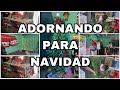 Así adornamos para navidad / casa pequeña .