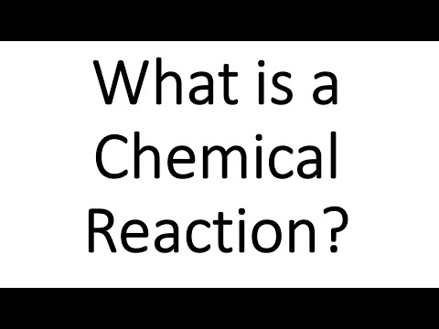 રાસાયણિક પ્રતિક્રિયા શું છે?