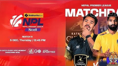 KATHMANDU GURKHAS VS SUDURPASCHIM ROYALS || Siddhartha Bank Nepal Premier League Powered by Ncell ||