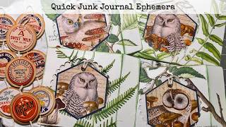 Tim Holtz Milk Bottle Caps & CD Sleeves | Forgotten Projects Into Beautiful Journal Ephemera