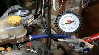 Test coolant cap. Is it working at the correct pressure ?