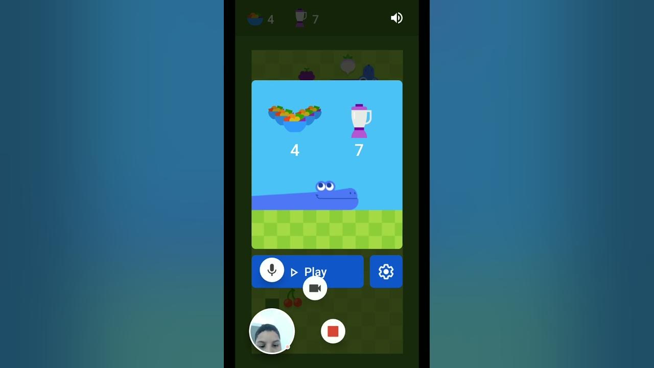Jogando o jogo da serpente do Google play games 