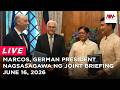 Marcos, German President nagsasagawa ng joint briefing | NewsWatch Live