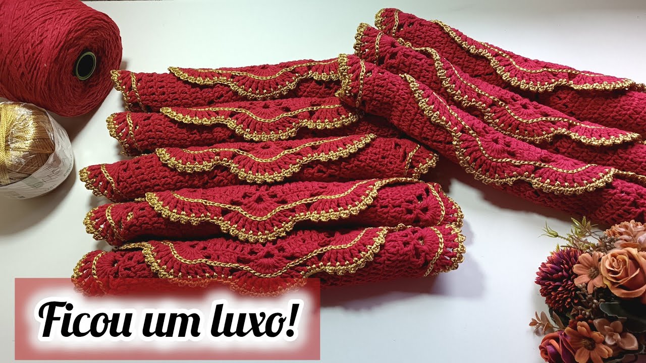 POR QUANTO EU VENDO CADA SOUSPLAT/AMERICANO EM CROCHÊ ?#produçãodecroche 