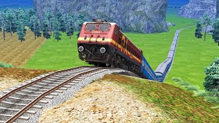 TRAINS VS GIANT HILL – BeamNG.Drive | Train Simulator