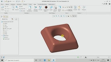 CREO BASIC COMMANDS EXTRUDES,ALL TYPE EXTRUDE,SKETCHING,BASIC 3D,ADD TAPER