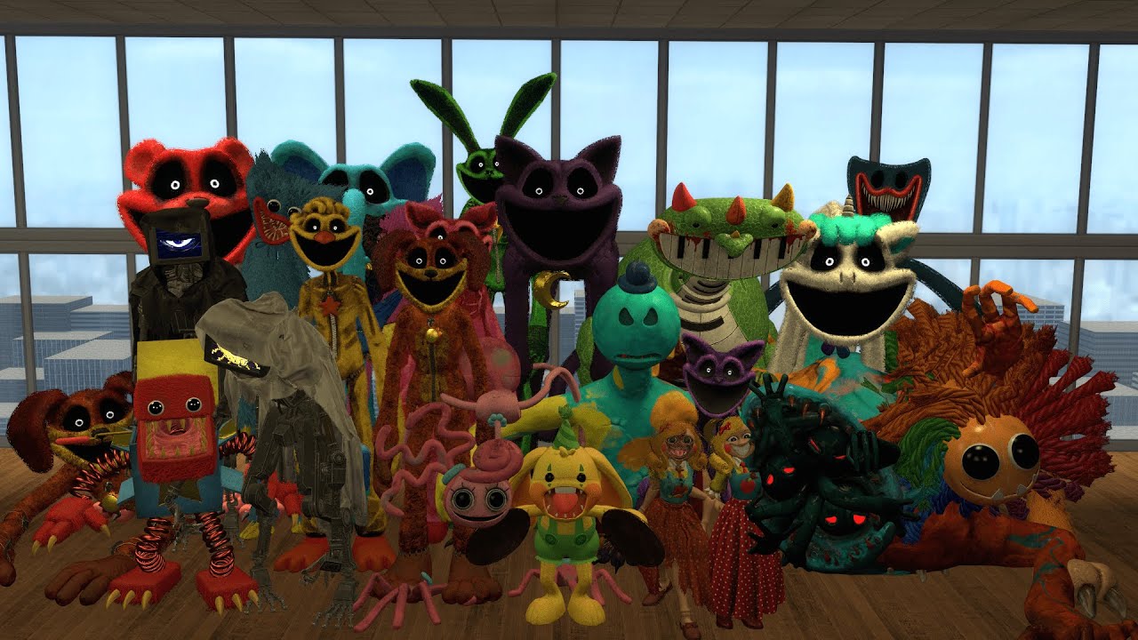 Surviving the Poppy Playtime Family, Chapter 1, 2, 3 & 4 | Garry's Mod