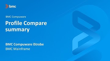 BMC Compuware iStrobe - Profile Compare summary