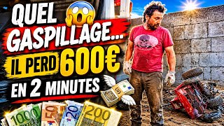 Il jete 600€ a la ferraille !!! La connaissance des métaux fait gagner de l'argent !!!