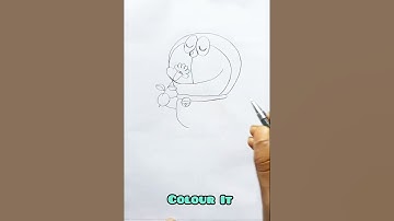 How To Draw Doraemon #shorts #shortsfeed #trendingshorts #shortvideo #trending #doraemon #drawing