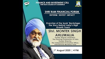 Backstage | Shri Montek Singh Ahluwalia | FIC SRCC | Shri Ram Financial Forum
