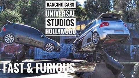 Fast and Furious Dancing Cars Universal Studios Hollywood Back Lot Studio Tour