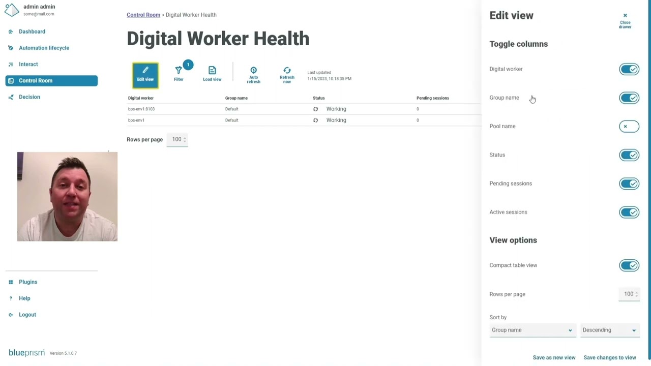 SS&C | Blue Prism®️ Control Room 5 - Update Overview | Blue Prism Cloud